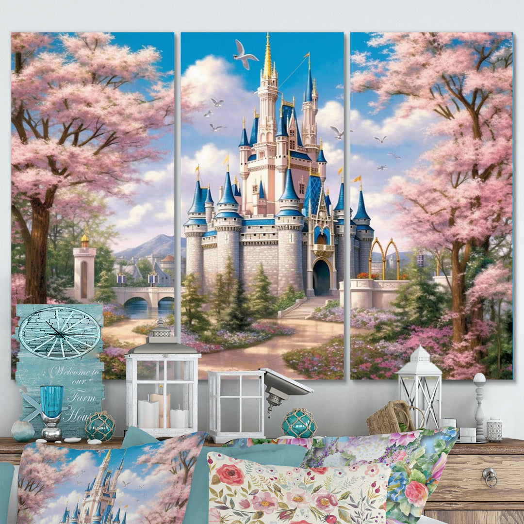 Enchantment Of Castles - Split Panel Canvas Art