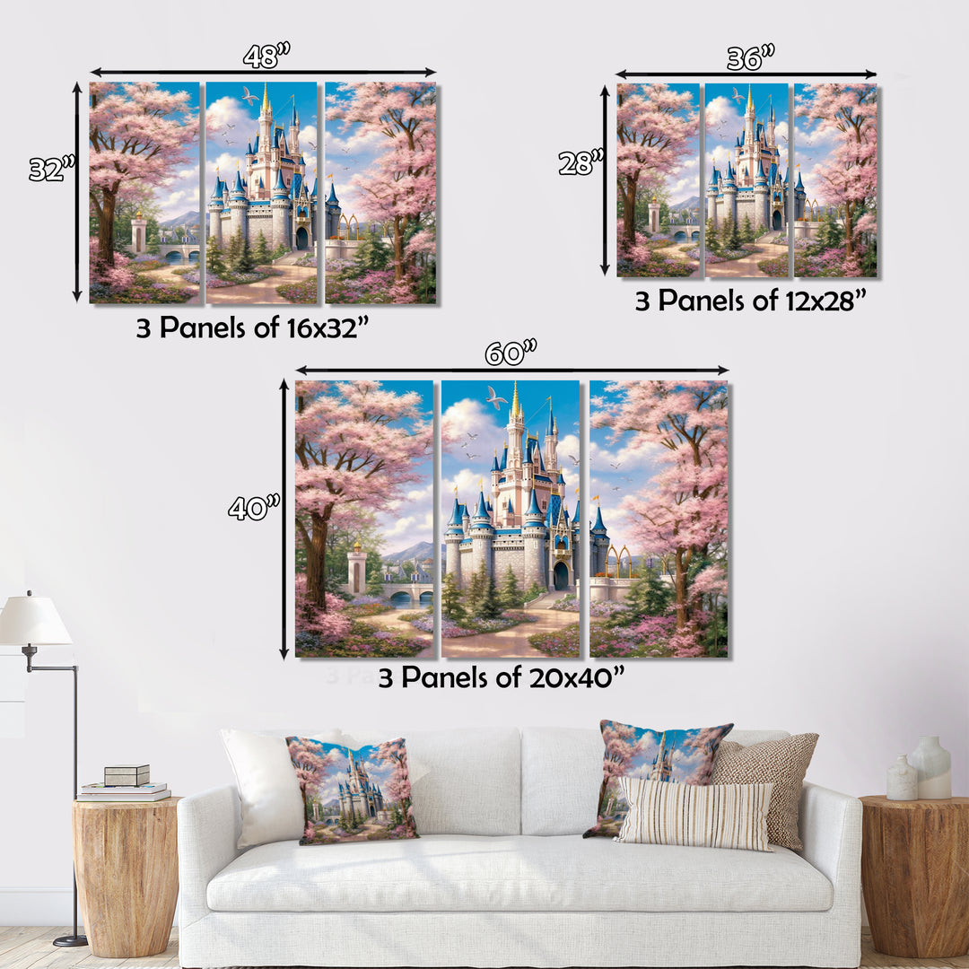 Enchantment Of Castles - Split Panel Canvas Art