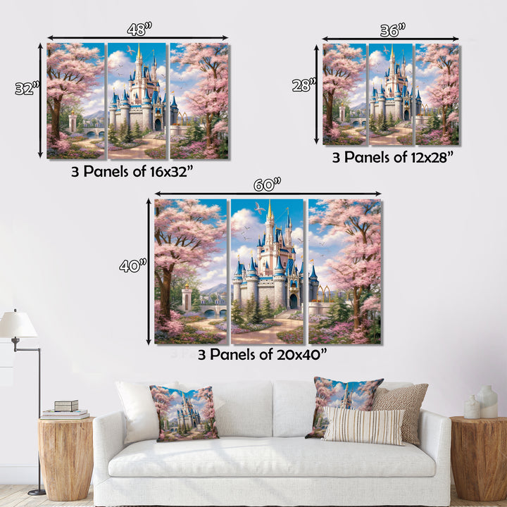 Enchantment Of Castles - Split Panel Canvas Art