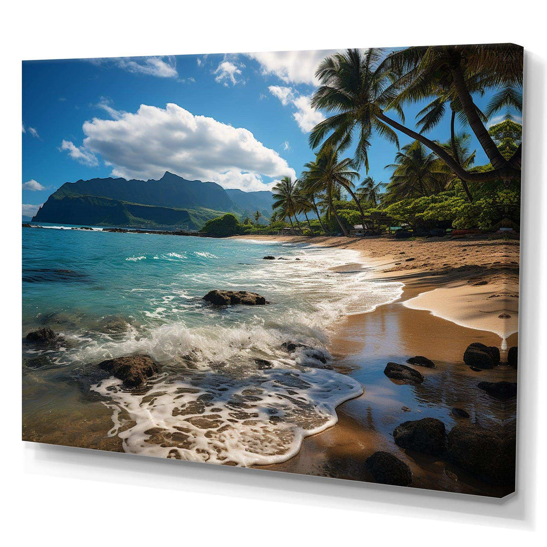 Aloha Tropical Dreamscape II - Cityscapes Canvas Wall Art