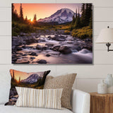 Washington Mount Rainier National Park II - Cityscapes Canvas Wall Art