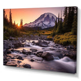 Washington Mount Rainier National Park II - Cityscapes Canvas Wall Art