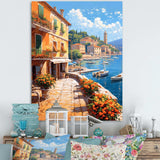 La Dolce Italian Beachside I - Landscapes Canvas Wall Art