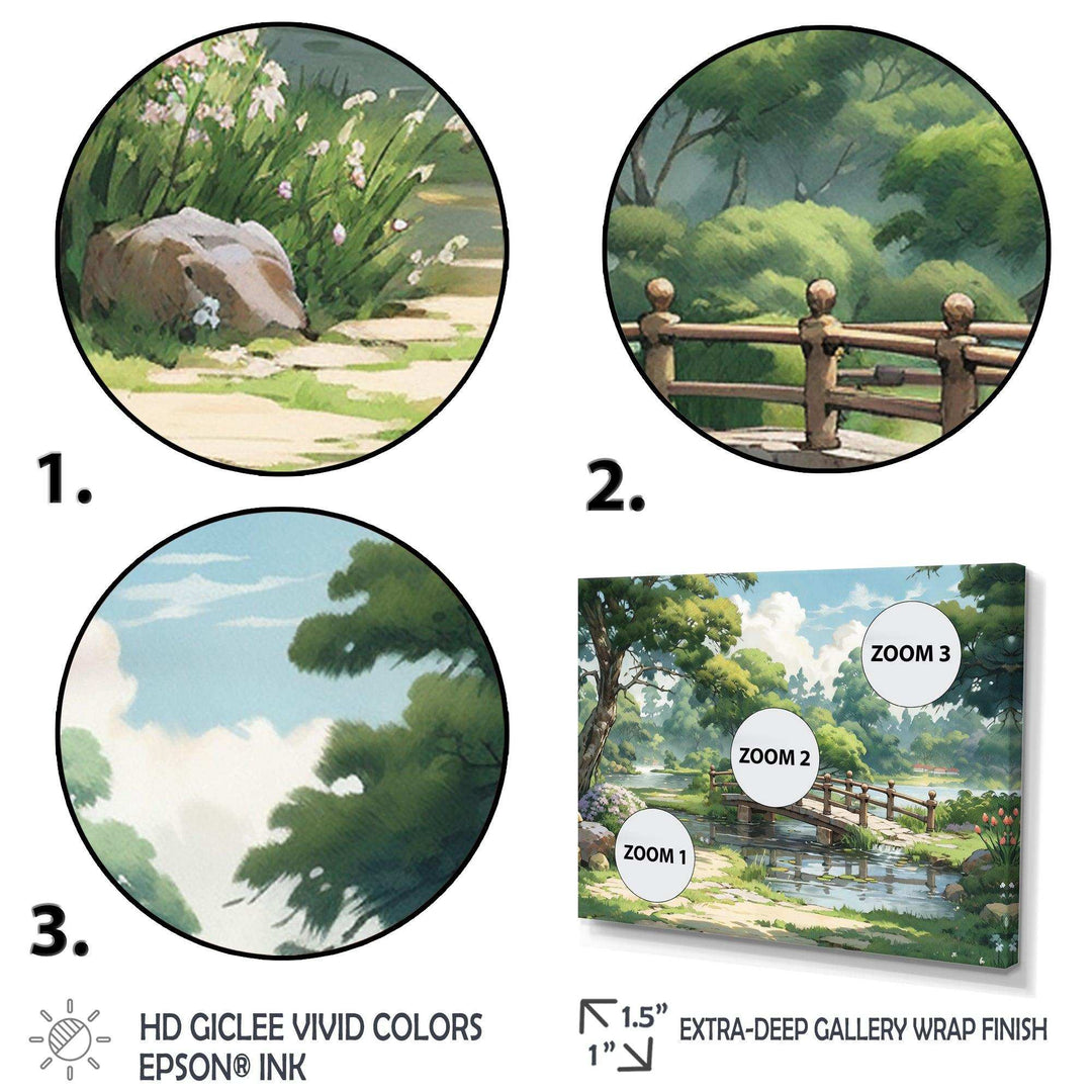 Japan Landscape Of The Rising Sun I - Landscapes Canvas Wall Art