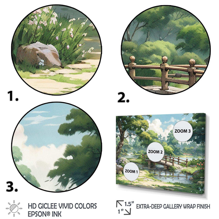 Japan Landscape Of The Rising Sun I - Landscapes Canvas Wall Art