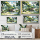 Japan Landscape Of The Rising Sun I - Landscapes Canvas Wall Art