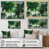 Monochrome Palm Tree Paradise I - Floral Canvas Wall Art