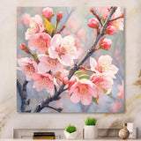 Peach Blossom Bliss II - Floral Canvas Wall Art