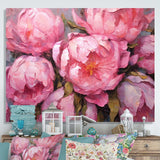 Pink Peony Perfection I - Floral Canvas Wall Art