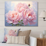 Pink Peony Perfection II - Floral Canvas Wall Art