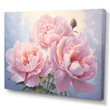 Pink Peony Perfection II - Floral Canvas Wall Art