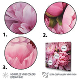 Pink Green Peony Captivating II - Floral Canvas Wall Art