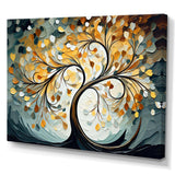 Yellow Grey Majestic Canopy Tree - Landscapes Canvas Wall Art