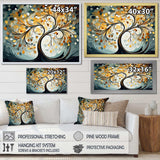 Yellow Grey Majestic Canopy Tree - Landscapes Canvas Wall Art