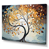 Yellow Grey Majestic Canopies Tree - Landscapes Canvas Wall Art