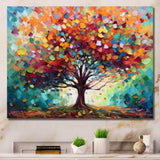 Coral Oak Tree At The Farm I - Landscapes Canvas Wall Art