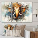Vibrant Hinduisim Elephant I - Multi-Panels