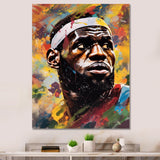 Le Bron Multicolor - Sport Basketball Canvas Wall Art