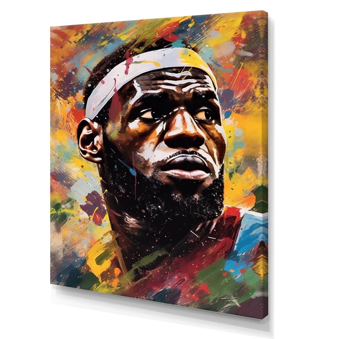 Le Bron Multicolor - Sport Basketball Canvas Wall Art