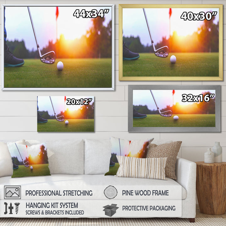 Golf Swing Excellence I - Golf Canvas Wall Art
