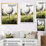 Minimalism Golf Ball I - Sports Canvas Wall Art