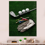 Golf Set Swing Excellence III - Sports Canvas Wall Art