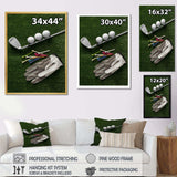 Golf Set Swing Excellence III - Sports Canvas Wall Art