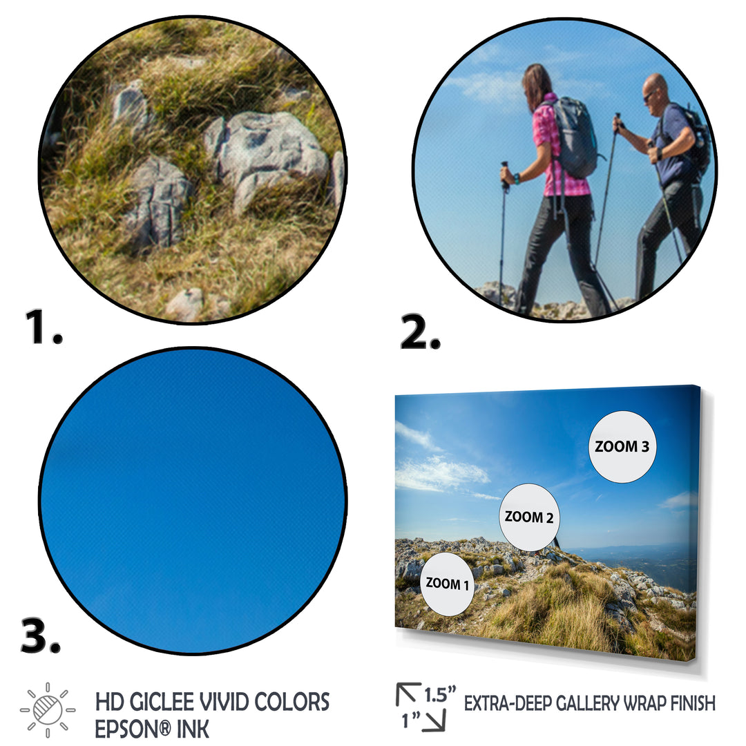 Trails Hiking Photo I - Hiking Canvas Wall Art