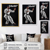 Martial Arts Combat Warrior I - Martial Arts Canvas Wall Art
