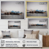 Photo Sailing Port Serenity I - Sailing Canvas Wall Art