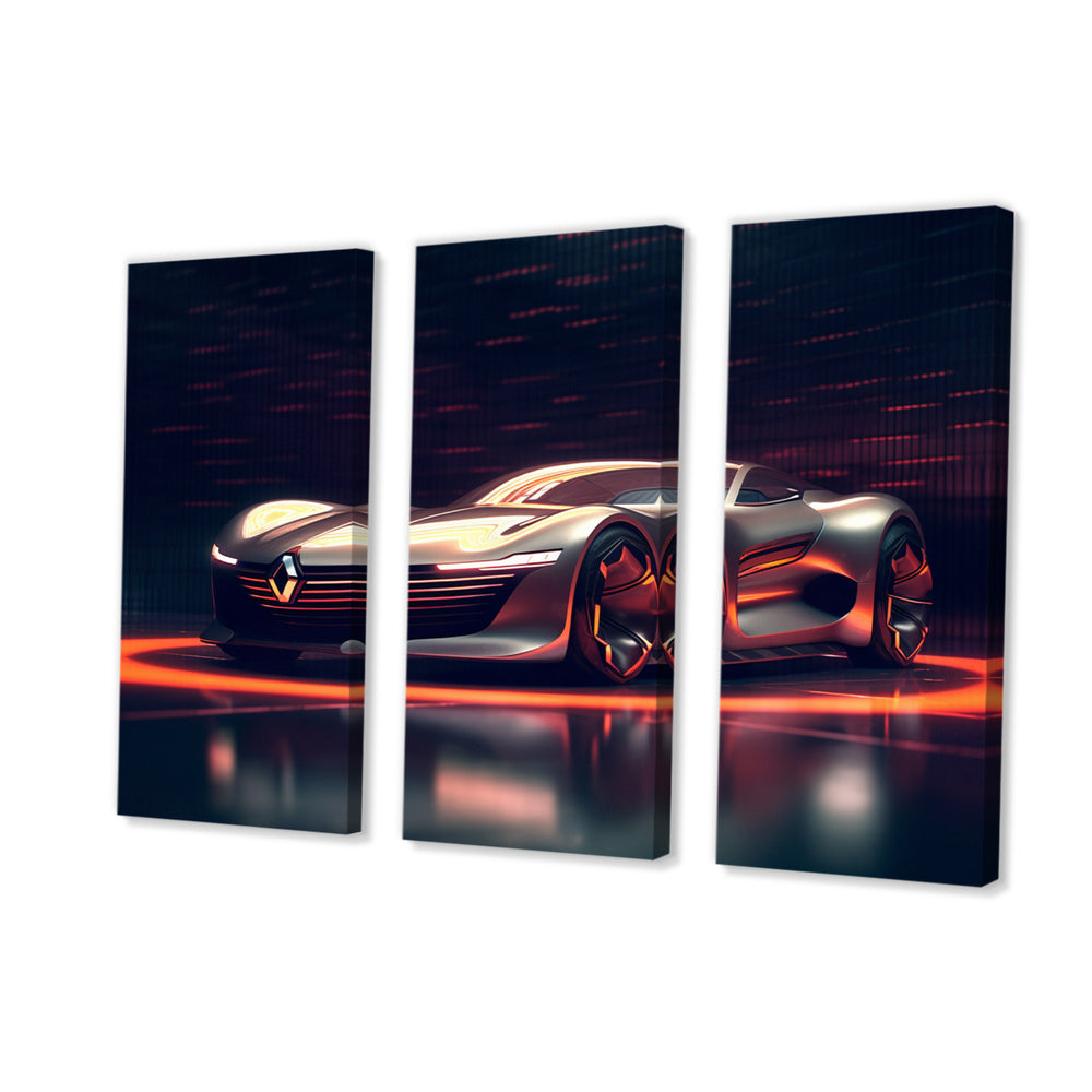 Neon French Exotic Car I - Multi-Panels
