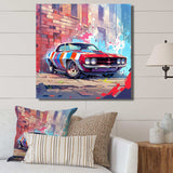 Graffiti Muscle Car I - Transportation Canvas Wall Art