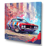 Graffiti Muscle Car I - Transportation Canvas Wall Art