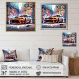 Graffiti Muscle Car III - Transportation Canvas Wall Art