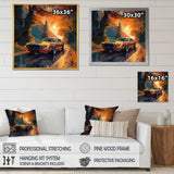 Muscle Car Late Drives I - Car Muscle Car Canvas Wall Art