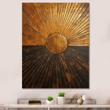 Bronze Brilliance Symetry IV - Abstract Canvas Wall Art