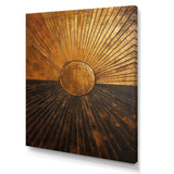 Bronze Brilliance Symetry IV - Abstract Canvas Wall Art