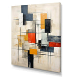 Ivory Illusions Abstract Shapes - Abstract Canvas Wall Art