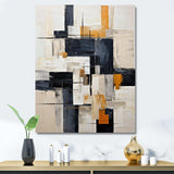 Ivory Illusions Abstract Shapes II - Abstract Canvas Wall Art