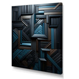 Onyx Opulence Vector - Abstract Canvas Wall Art