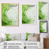 Green White Sage Spirals - Abstract Canvas Wall Art