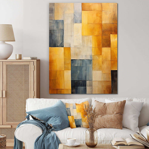 Topaz Tessellation - Abstract Canvas Wall Art
