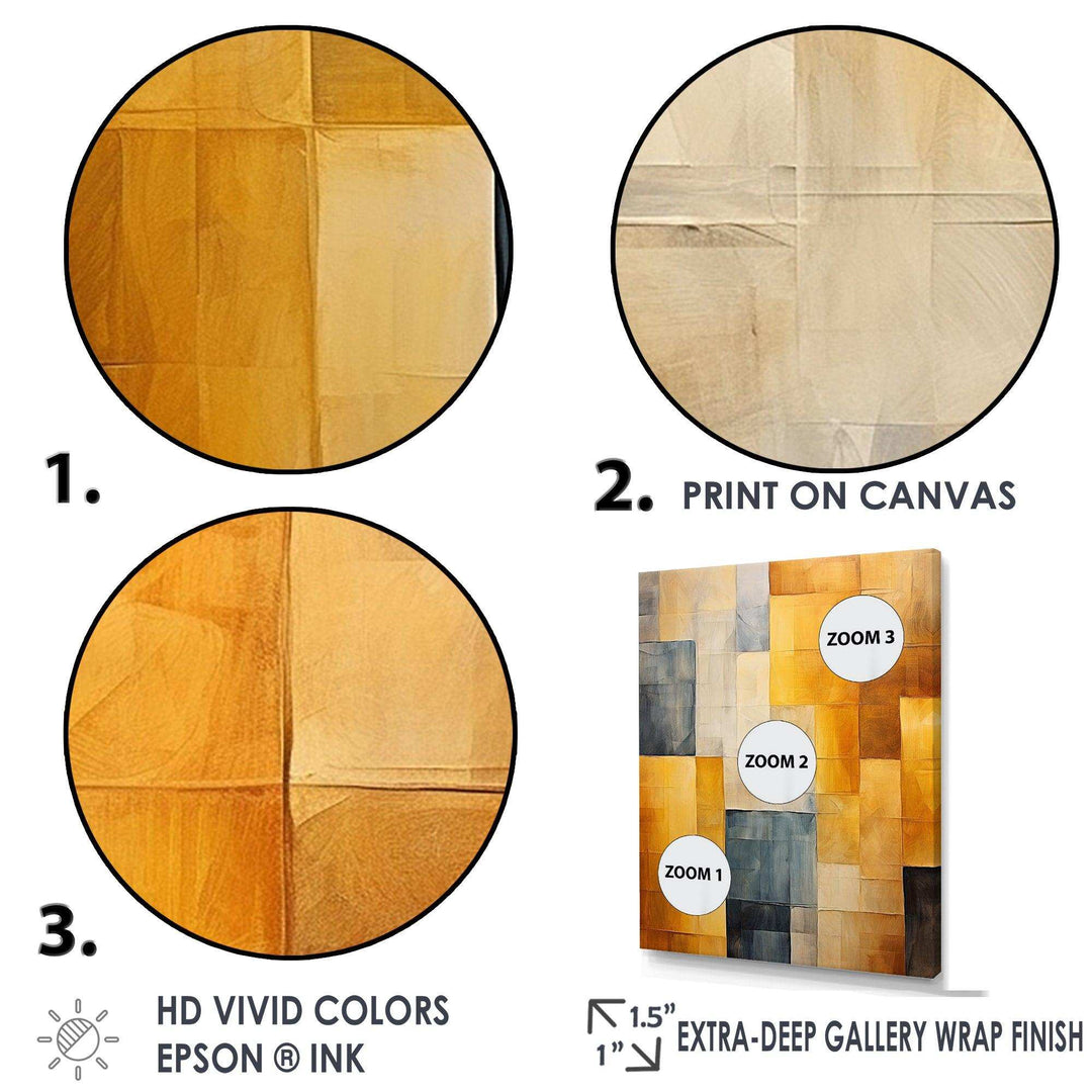 Topaz Tessellation - Abstract Canvas Wall Art