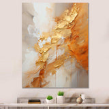 Gold White Champagne Sunrise Spirals I - Abstract Canvas Wall Art