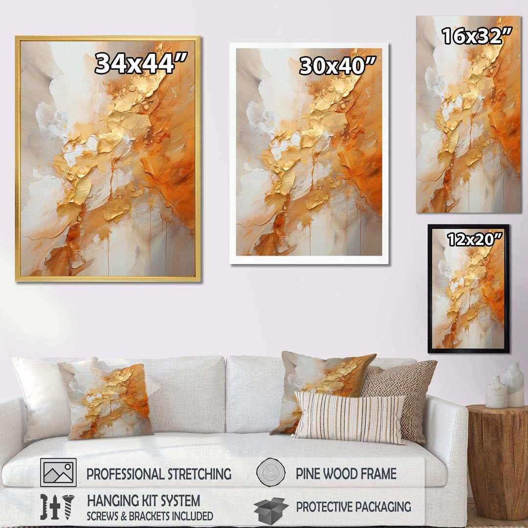 Yellow Rowing Warriors Greek Trireme Ship - Vikings Boat Canvas Wall Art
