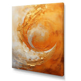 Gold Orange Desert Mirage Spiral II - Abstract Canvas Wall Art