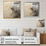 Grey Beige Meditative Movement - Abstract Canvas Wall Art