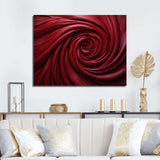 Red Winding Wonder - Abstract Canvas Wall Art