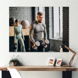 Bodybuilding Workout I - Aerobic & Bodybuilding Canvas Wall Art