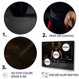 Athlete On Knee Preparing Make Deadlift - Aerobic & Bodybuilding Canvas Wall Art